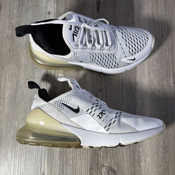 Nike Air Max 270 Low White And Black Womens Size 9 - Picture 3 of 16